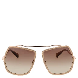 Beige Metal Sunglasses