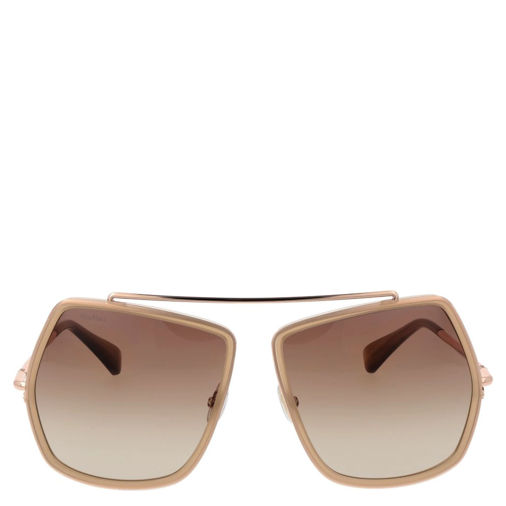 Beige Metal Sunglasses