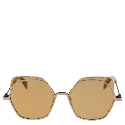 Gold Stainless Steel Sunglasses
