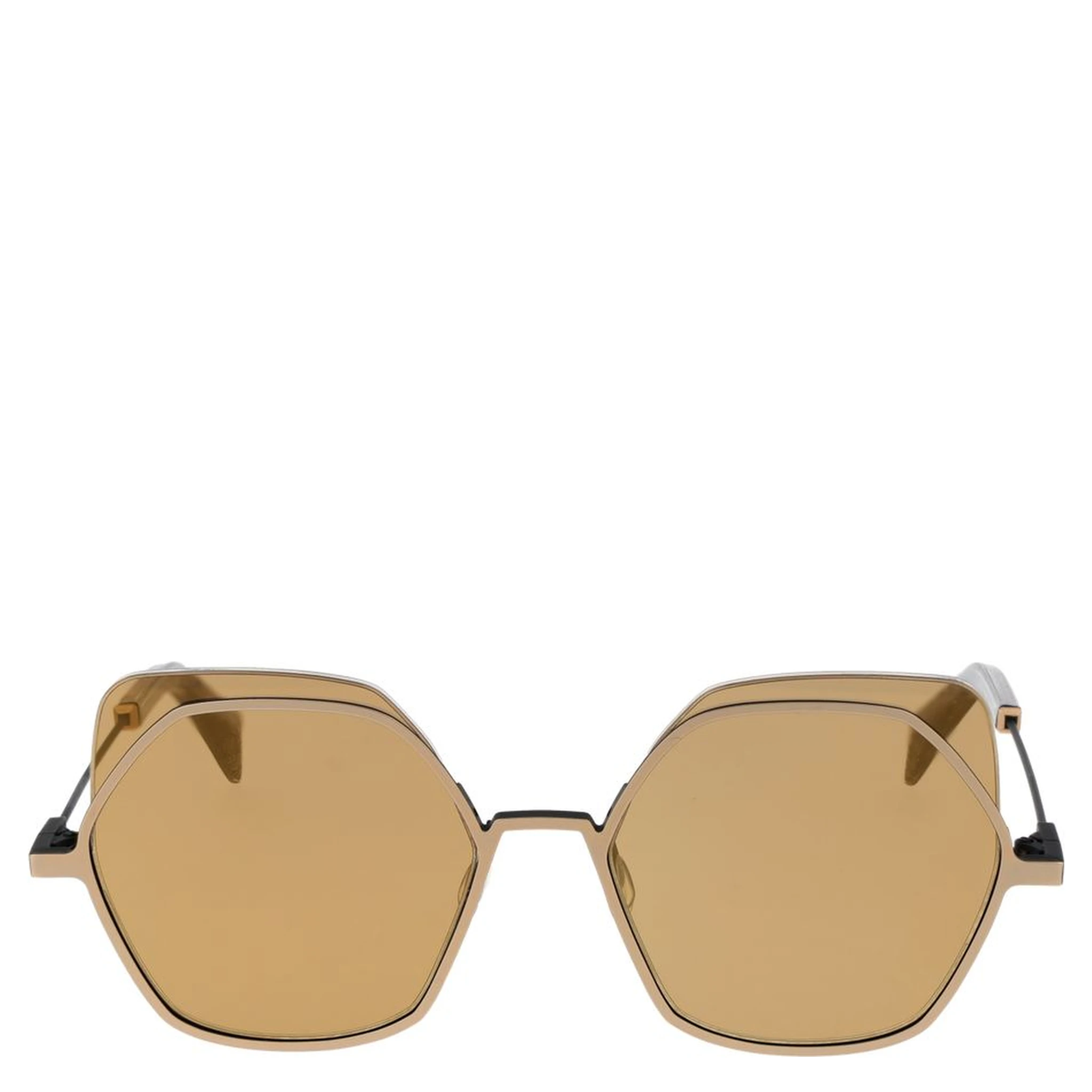 Gold Stainless Steel Sunglasses