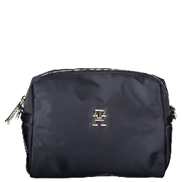 Blue Polyester Handbag