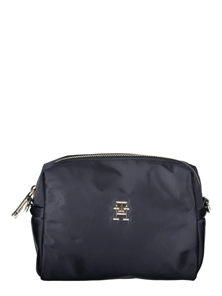 Blue Polyester Handbag