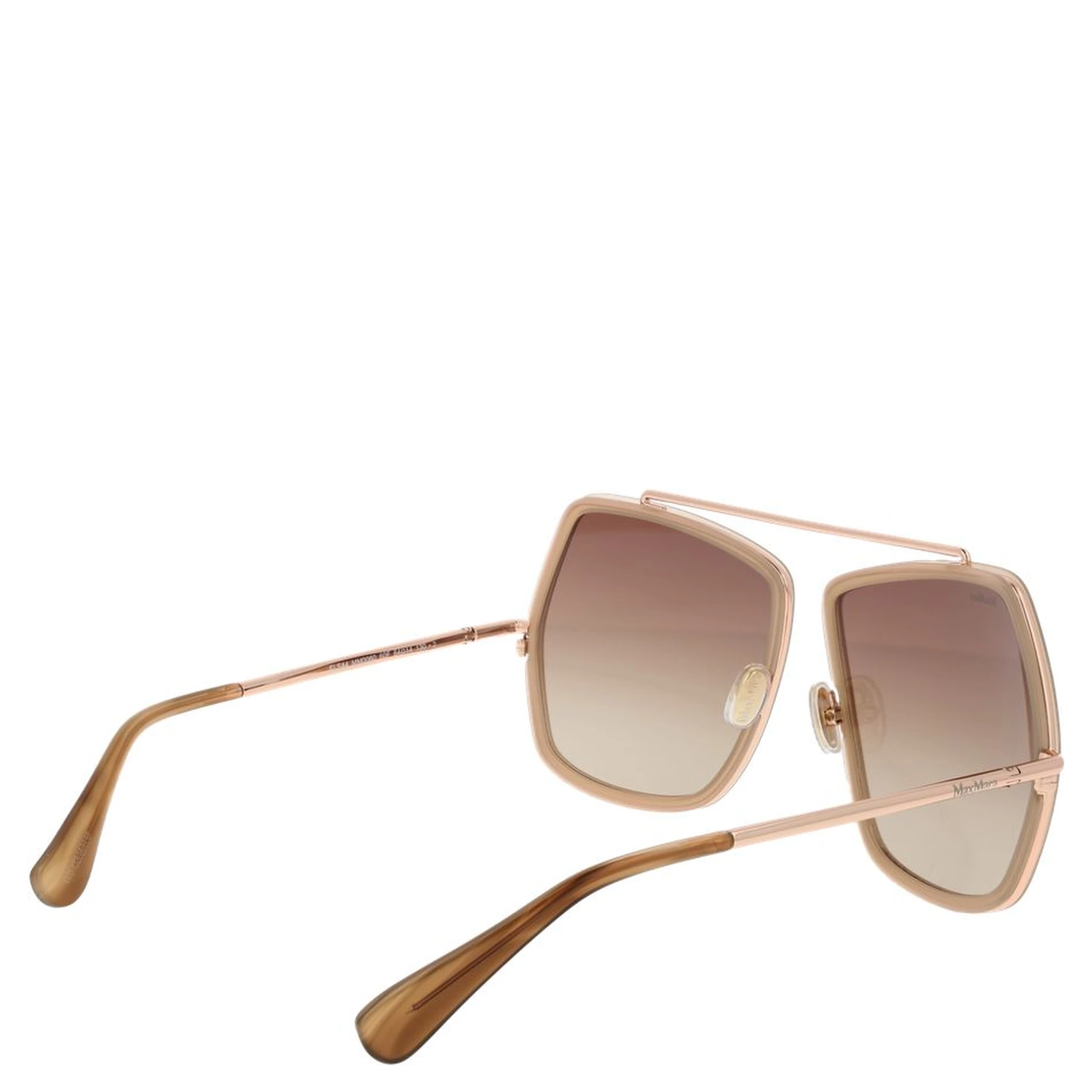 Beige Metal Sunglasses