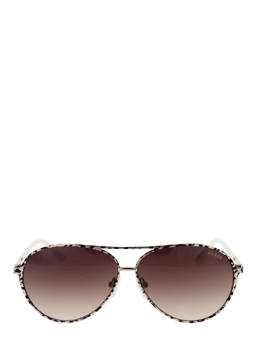 Cream Metal Sunglasses