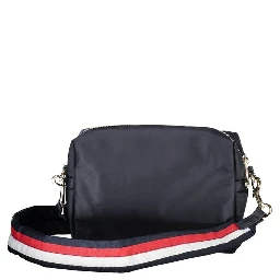 Blue Polyester Handbag