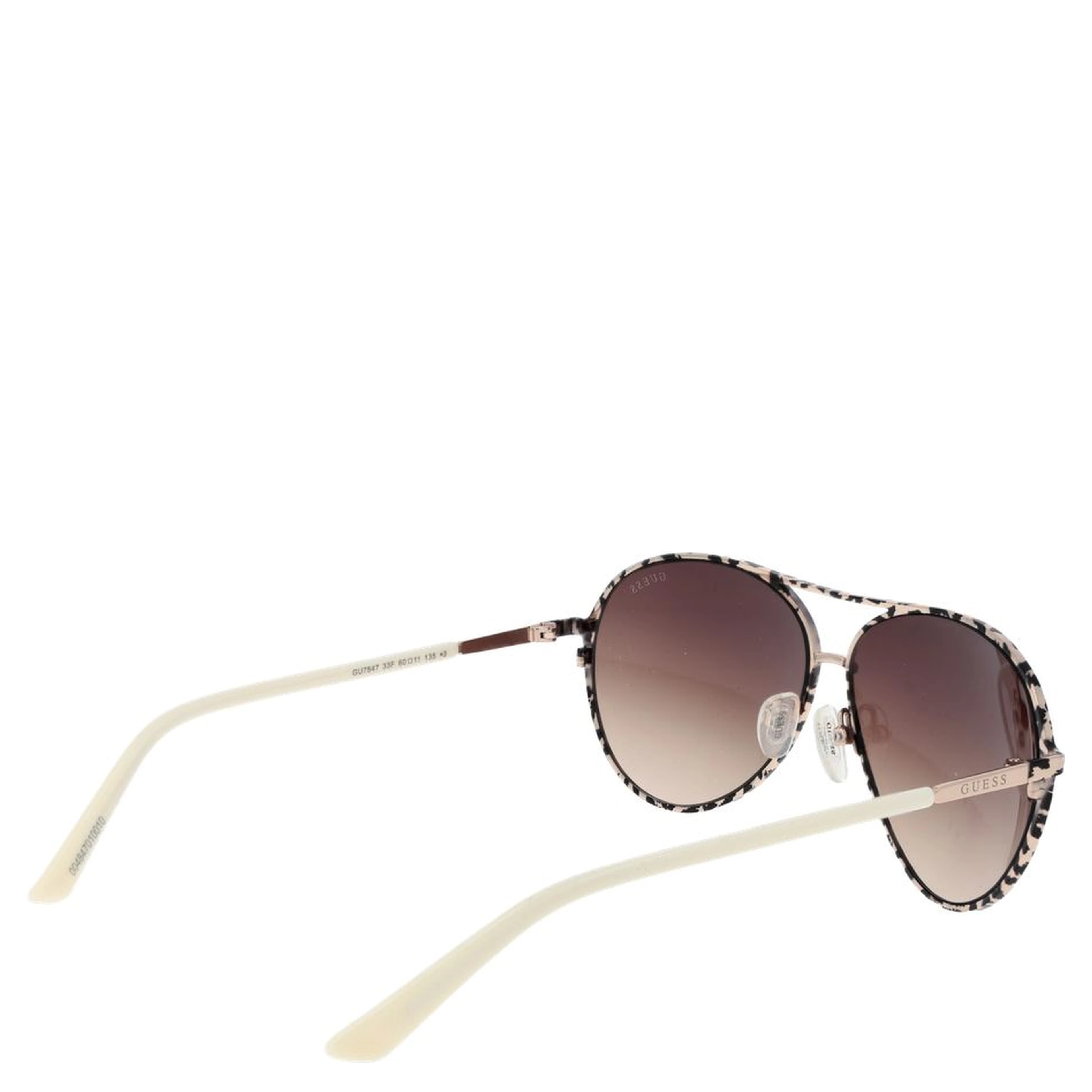 Cream Metal Sunglasses