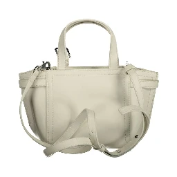 White Polyester Handbag