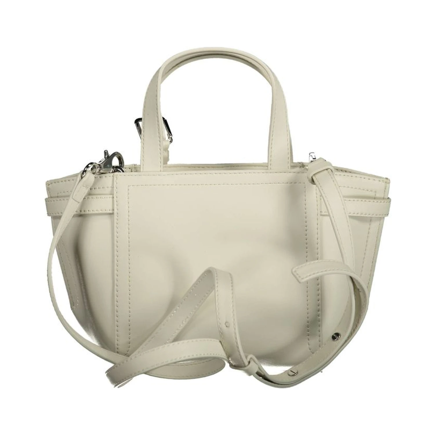 White Polyester Handbag