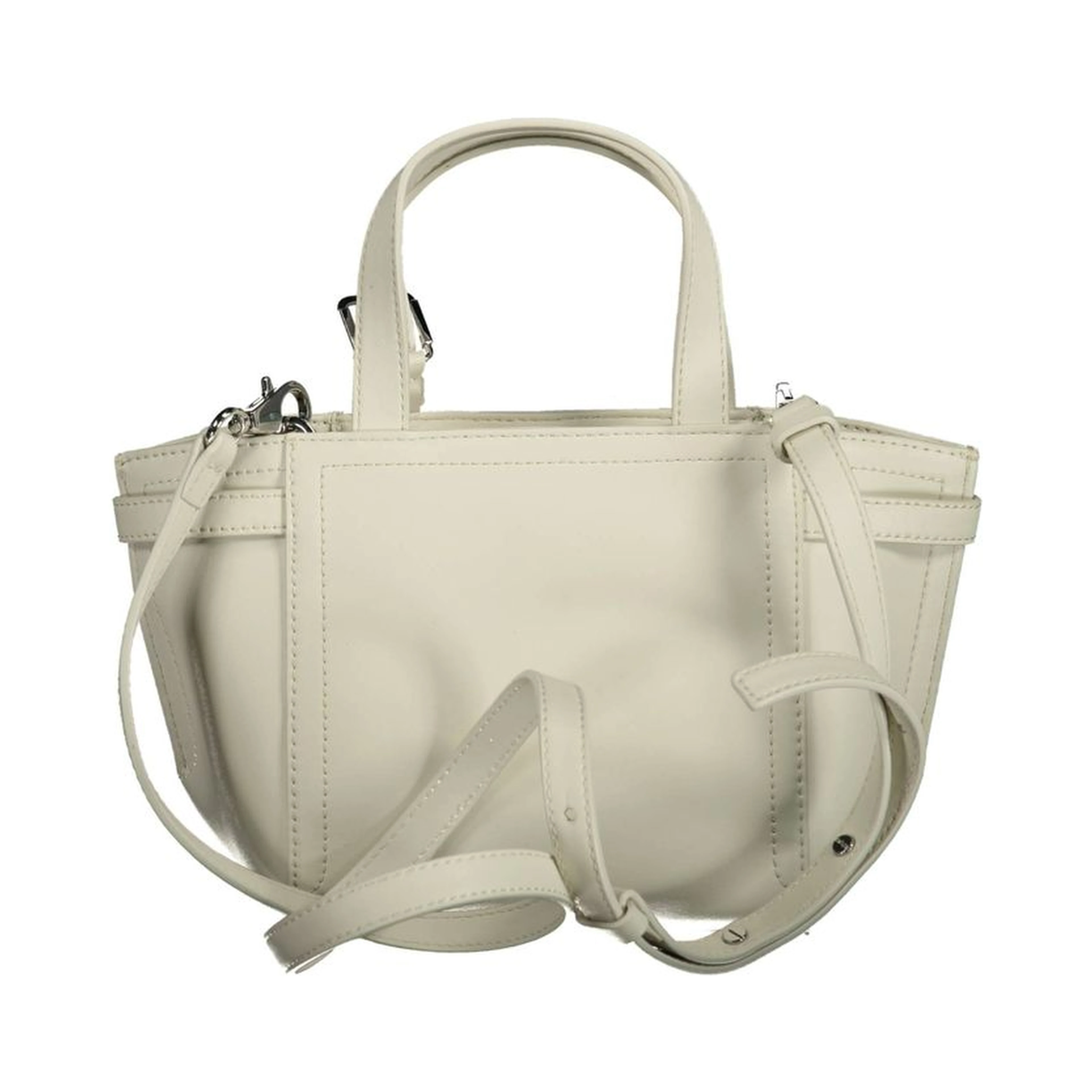 White Polyester Handbag
