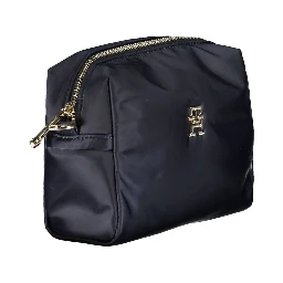 Blue Polyester Handbag