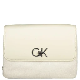 Beige Polyester Handbag