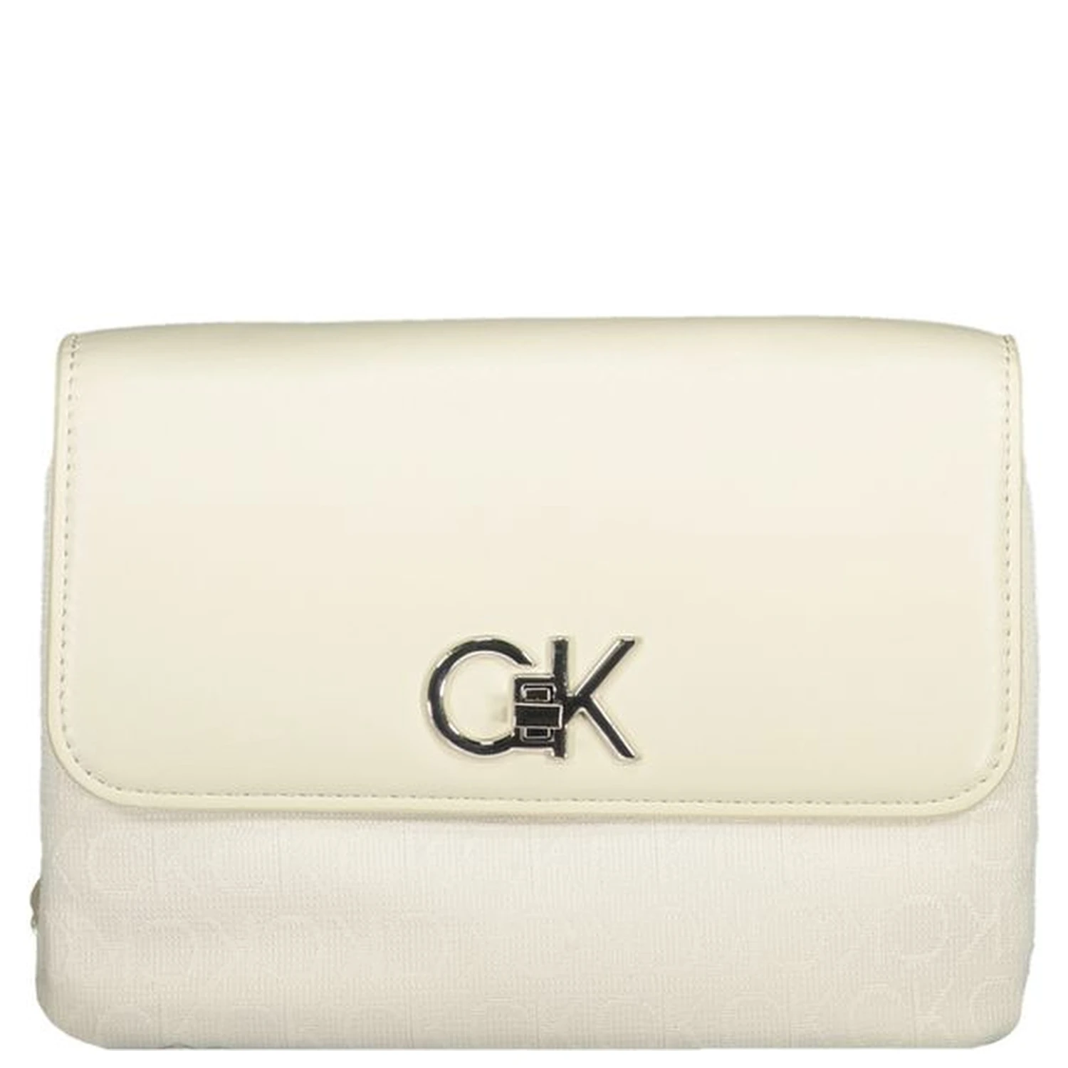 Beige Polyester Handbag