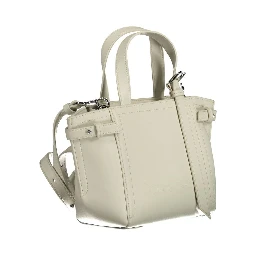 White Polyester Handbag