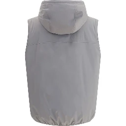 Gray Polyamide Sleveless Jacket