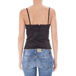 Black Polyamide Women Intimate Top