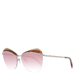 Gold Metal & Plastic Sunglasses