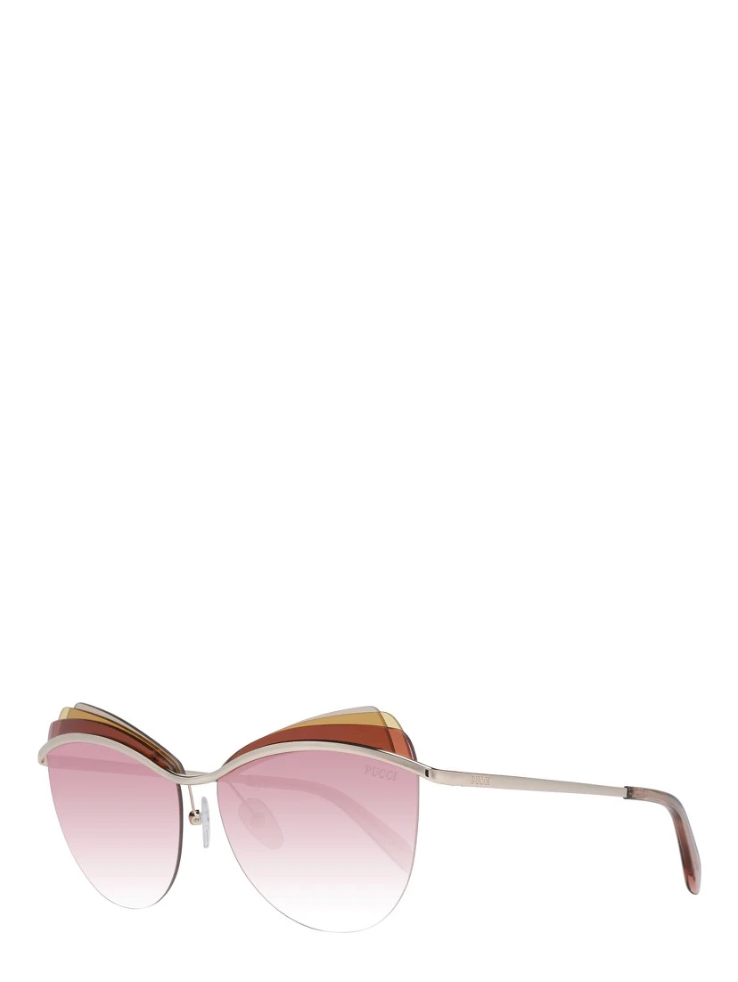 Gold Metal & Plastic Sunglasses