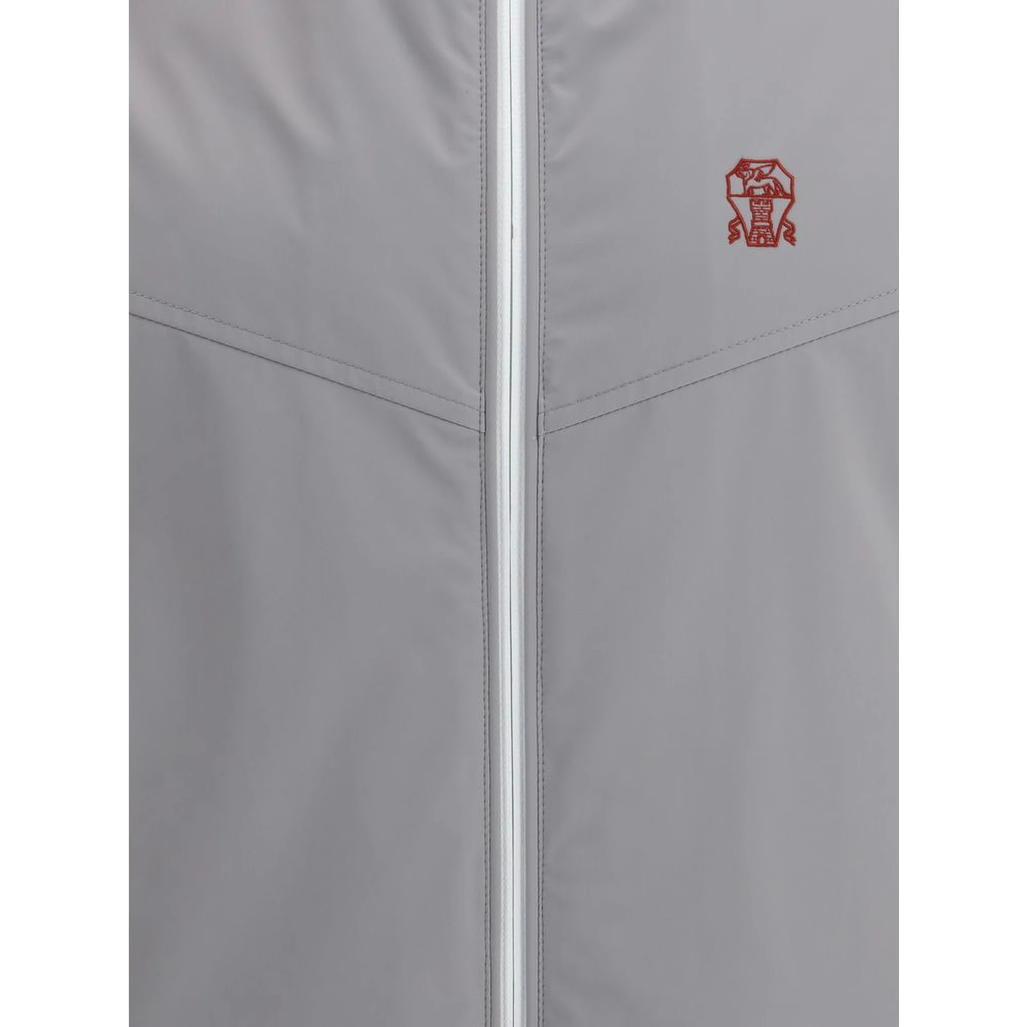 Gray Polyamide Sleveless Jacket