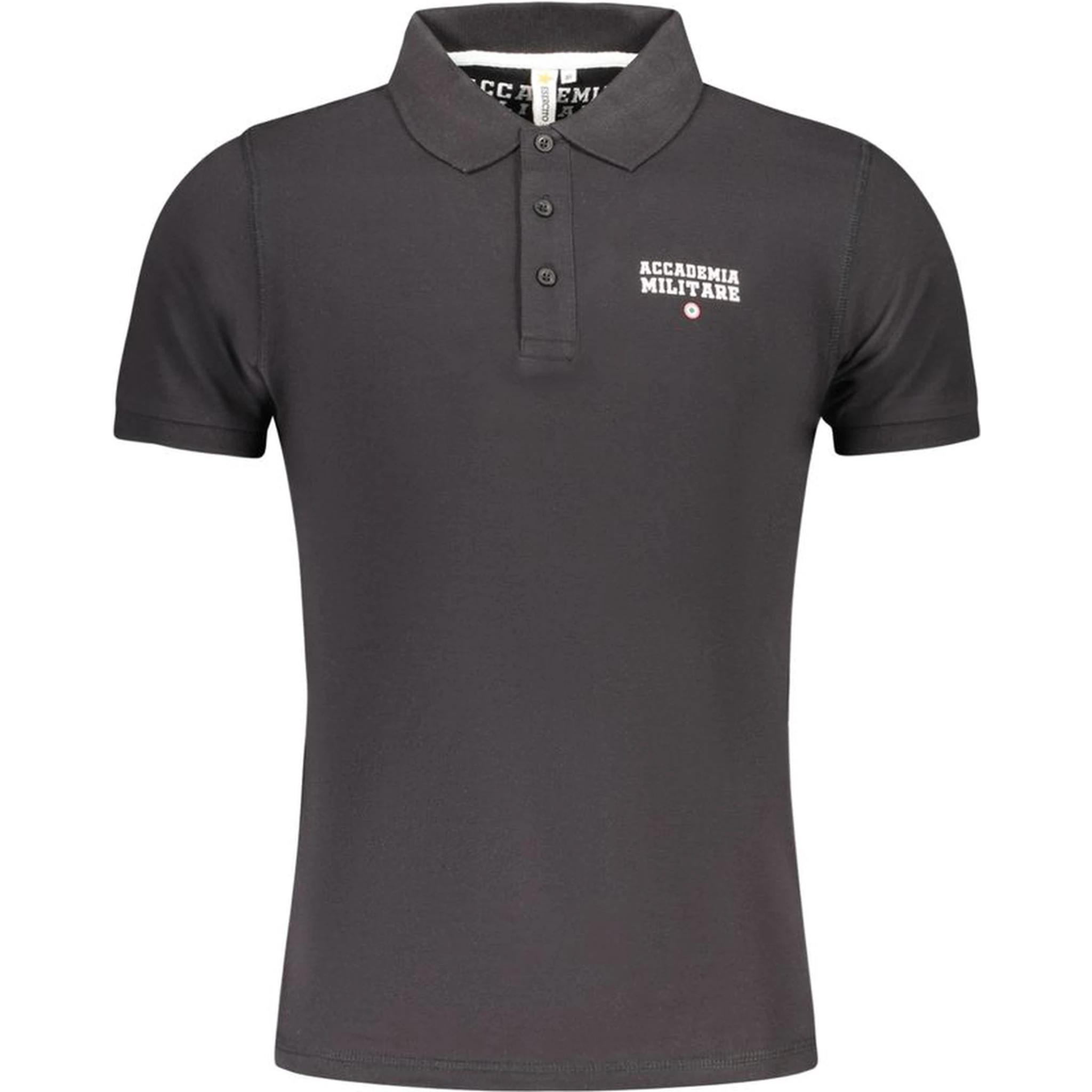 Black Cotton Polo Shirt