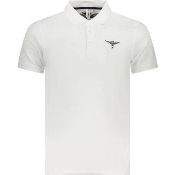 White Cotton Mens Polo Shirt