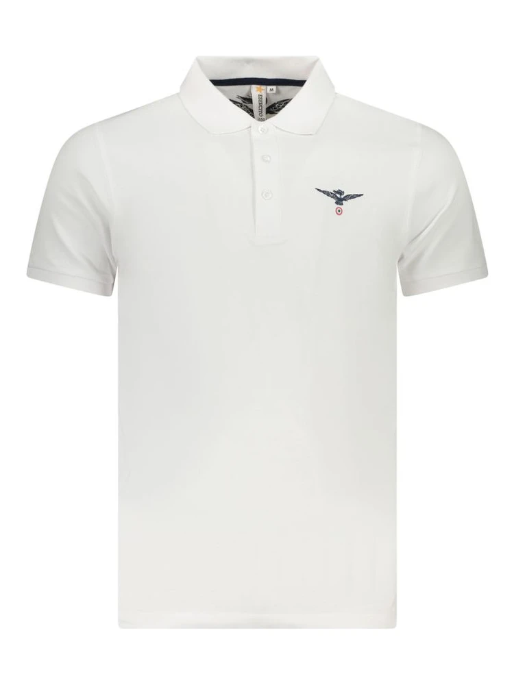 White Cotton Mens Polo Shirt
