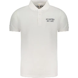 White Cotton Men's Polo Shirt