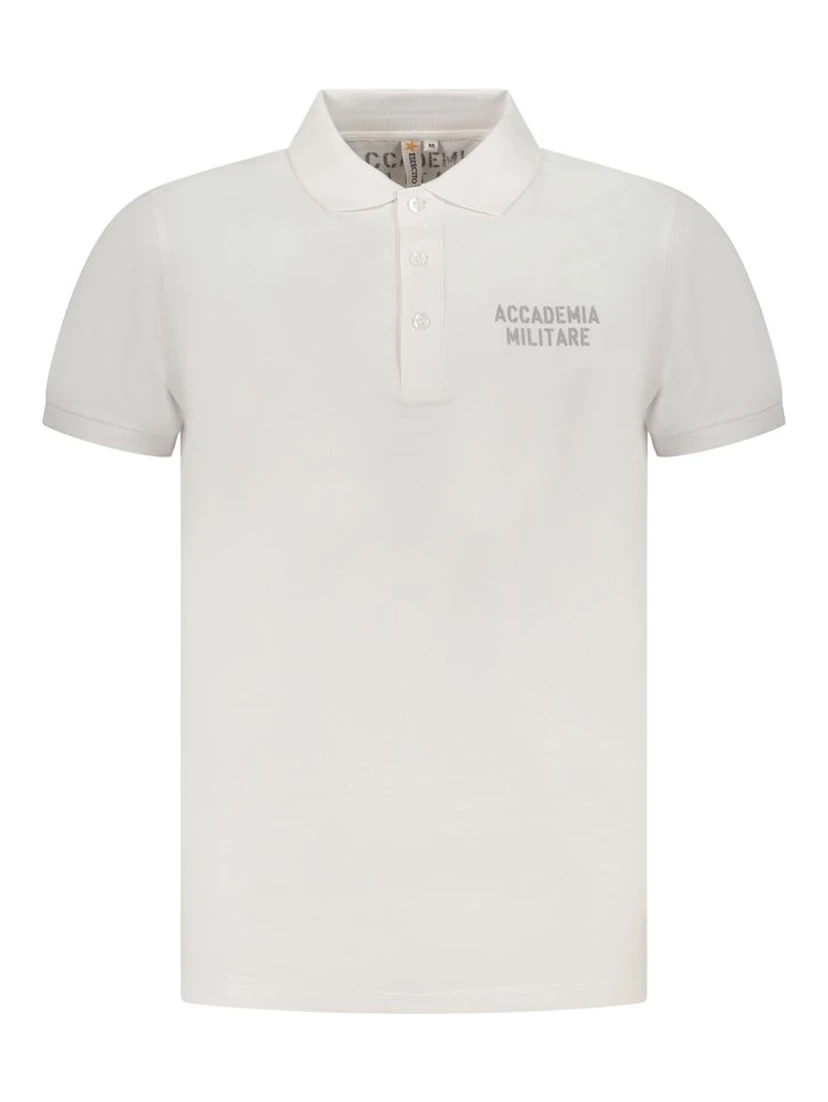 White Cotton Polo Shirt