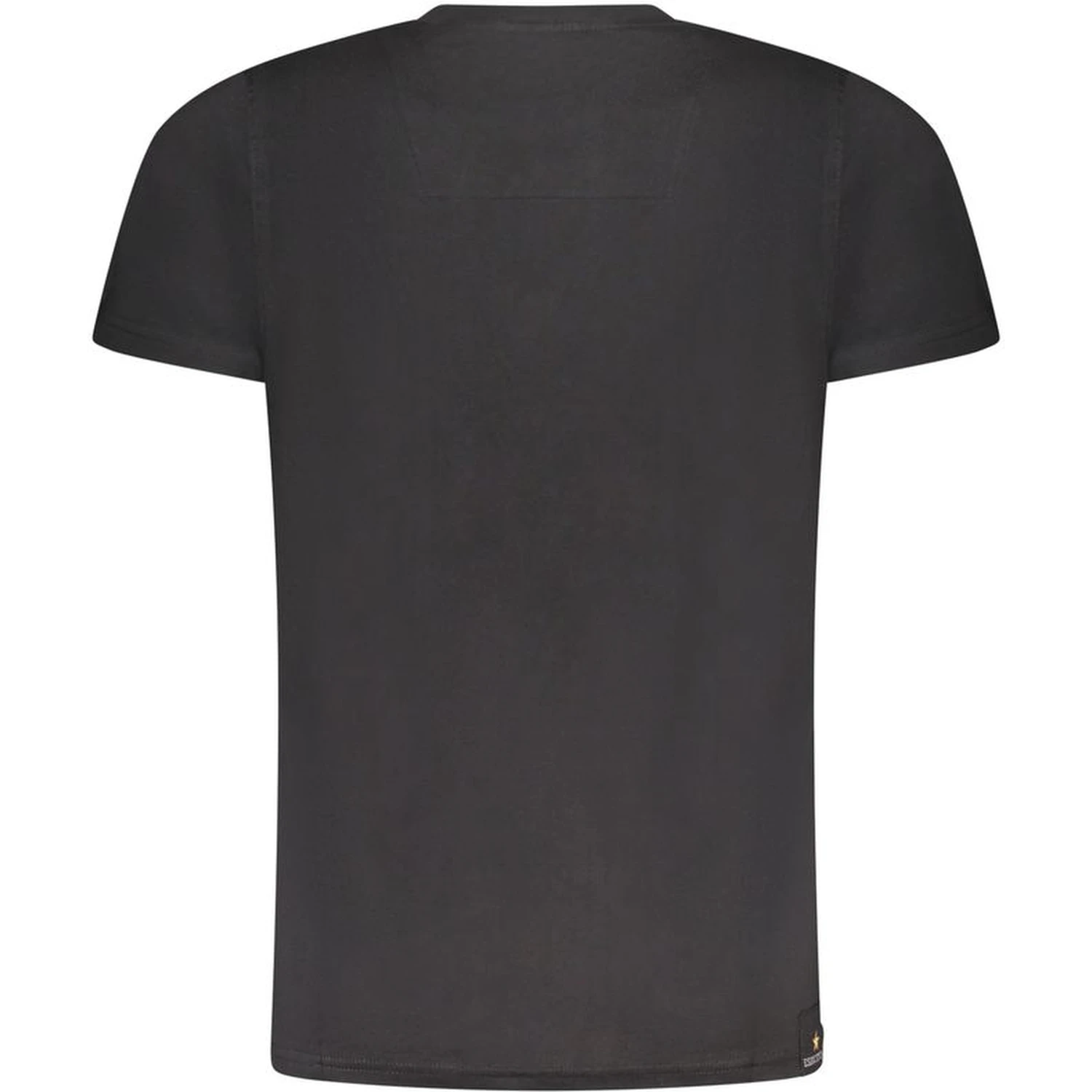 Black Cotton Men T-Shirt