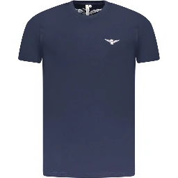 Blue Cotton Men's T-Shirt