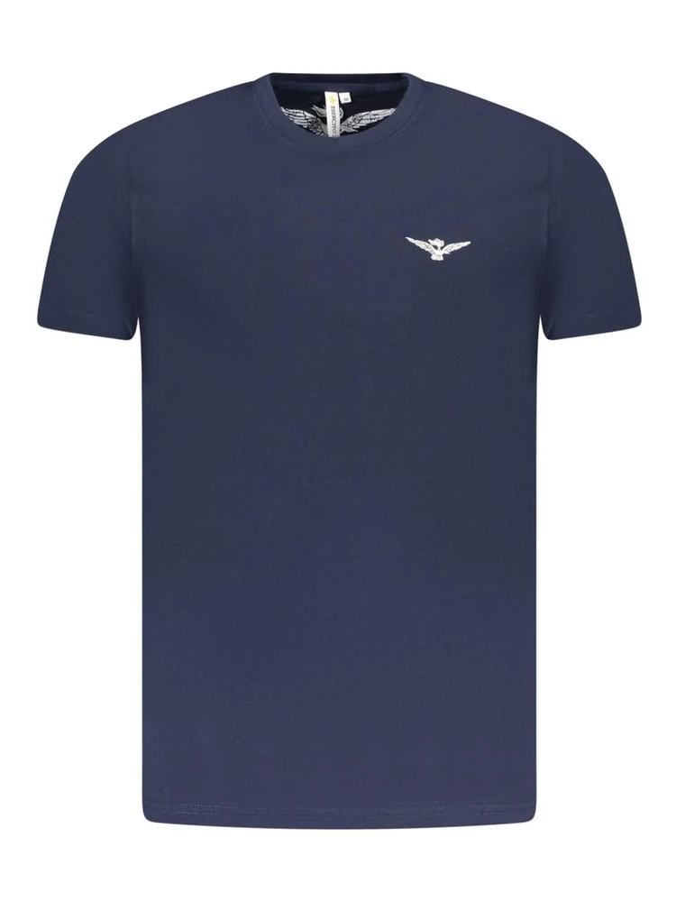 Blue Cotton Men's T-Shirt