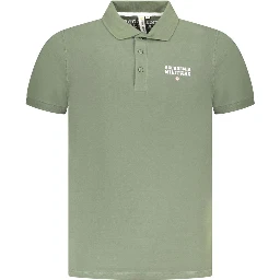 Green Cotton Polo Shirt