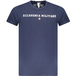 "Blu Cotton Men T-Shirt"