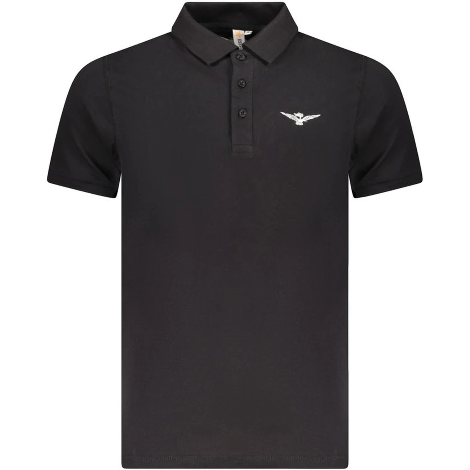 Black Cotton Men's Polo Shirt