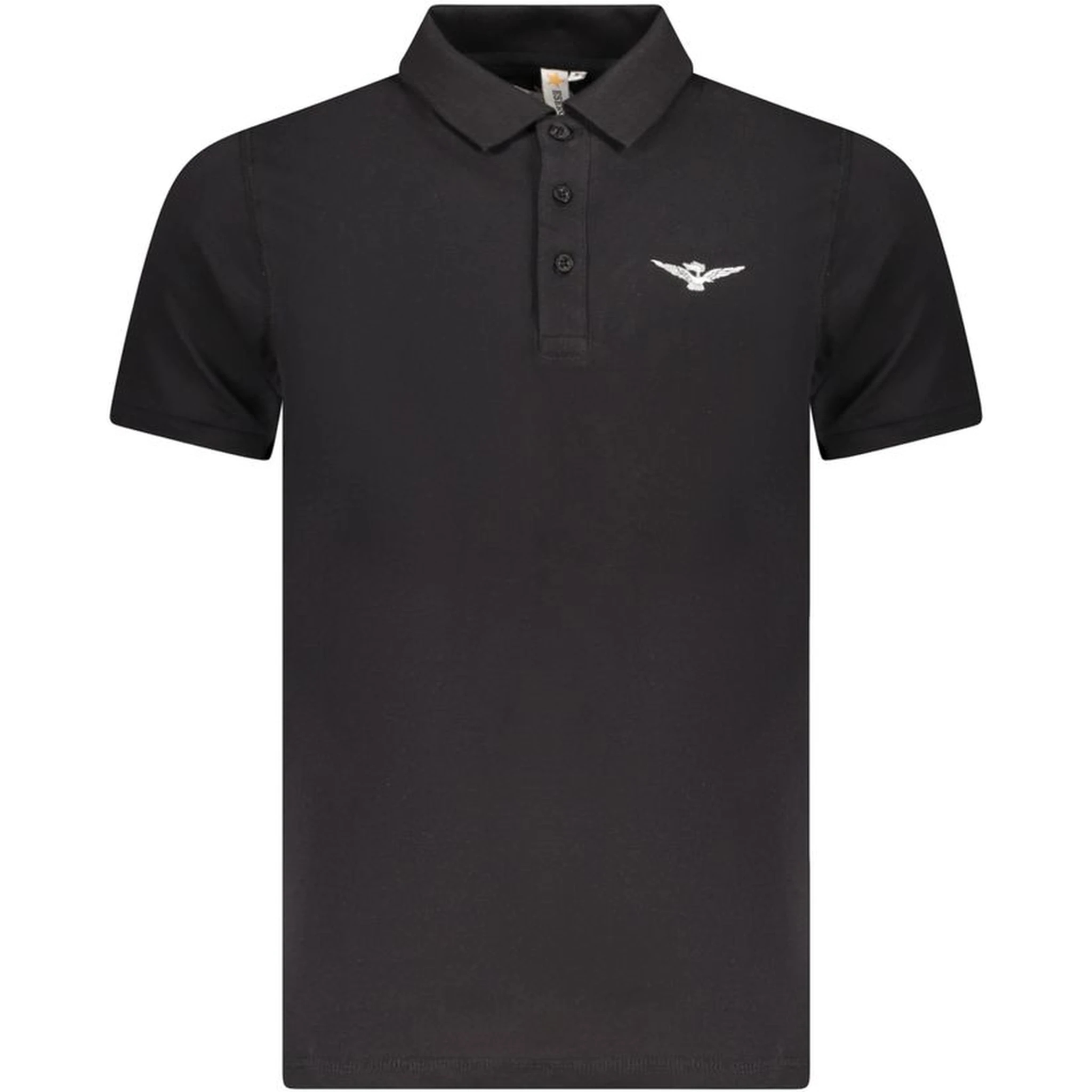 Black Cotton Men's Polo Shirt
