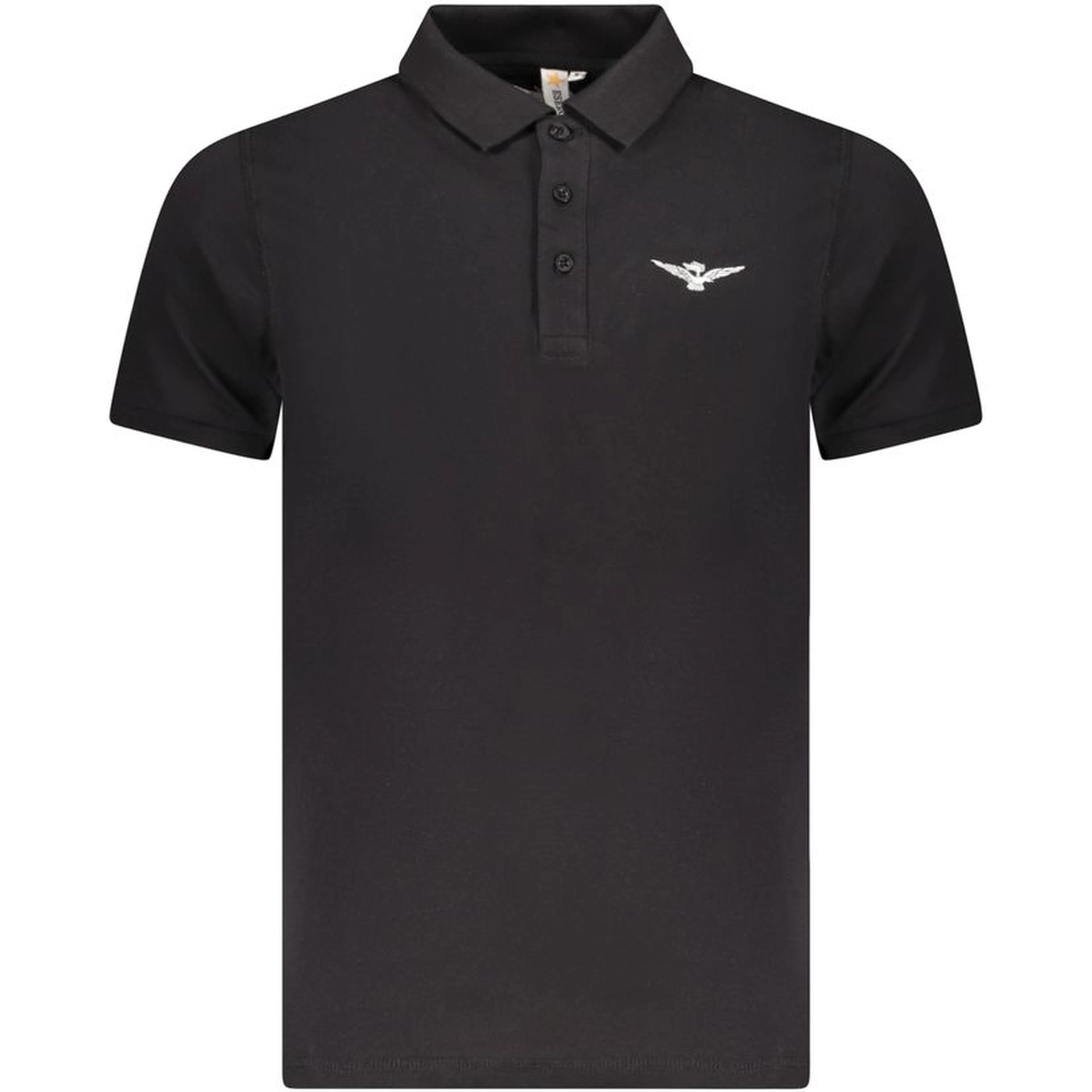 Black Cotton Men's Polo Shirt