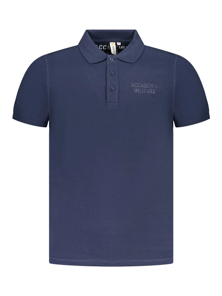 Blue Cotton Mens Polo Shirt