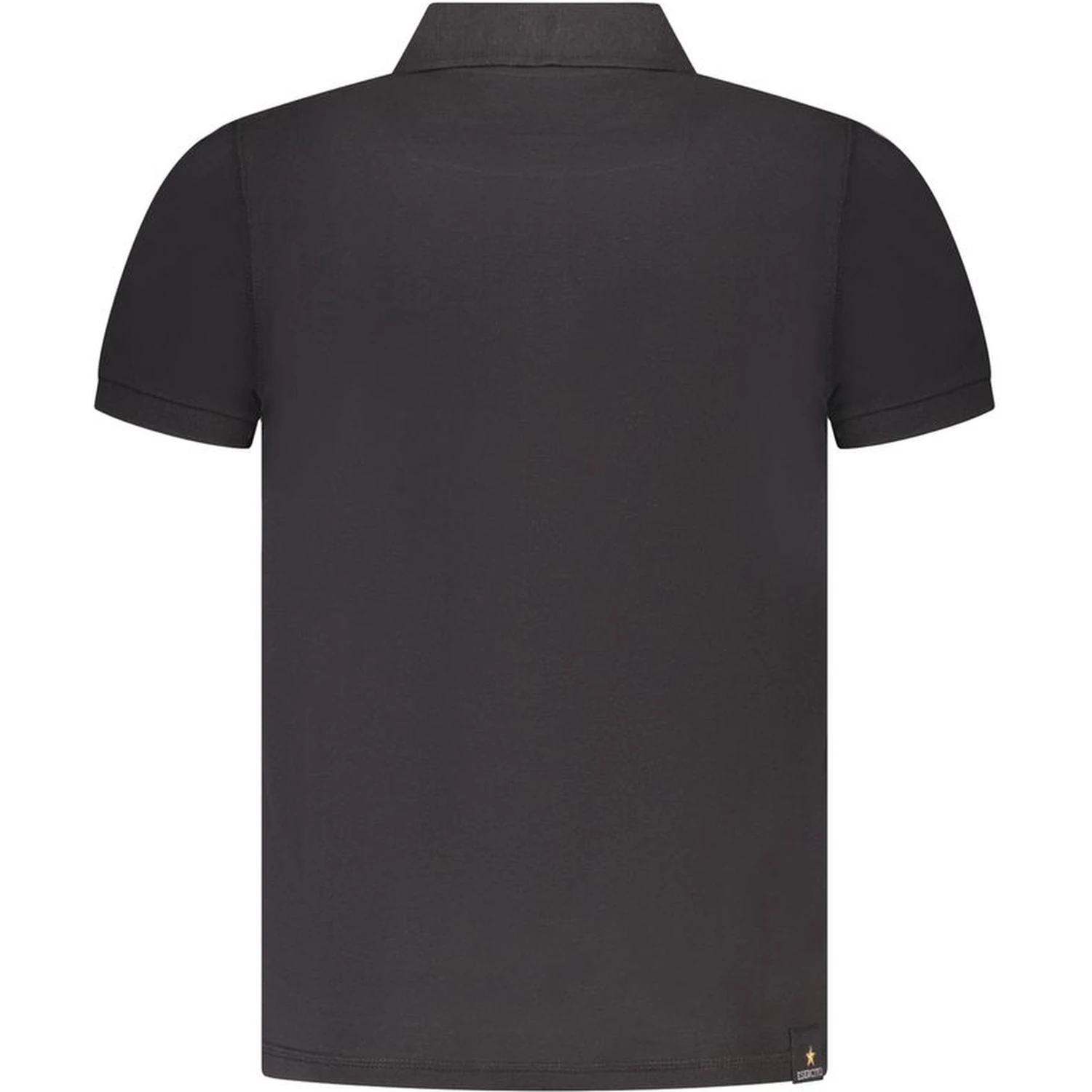 Black Cotton Polo Shirt