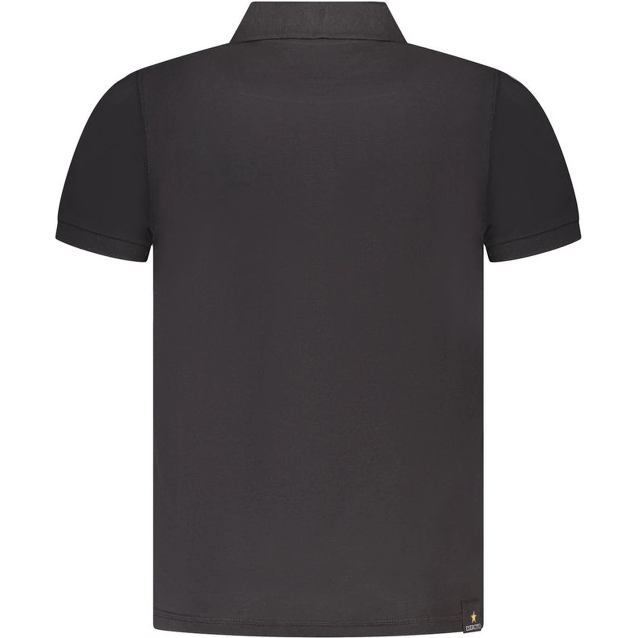 Black Cotton Polo Shirt