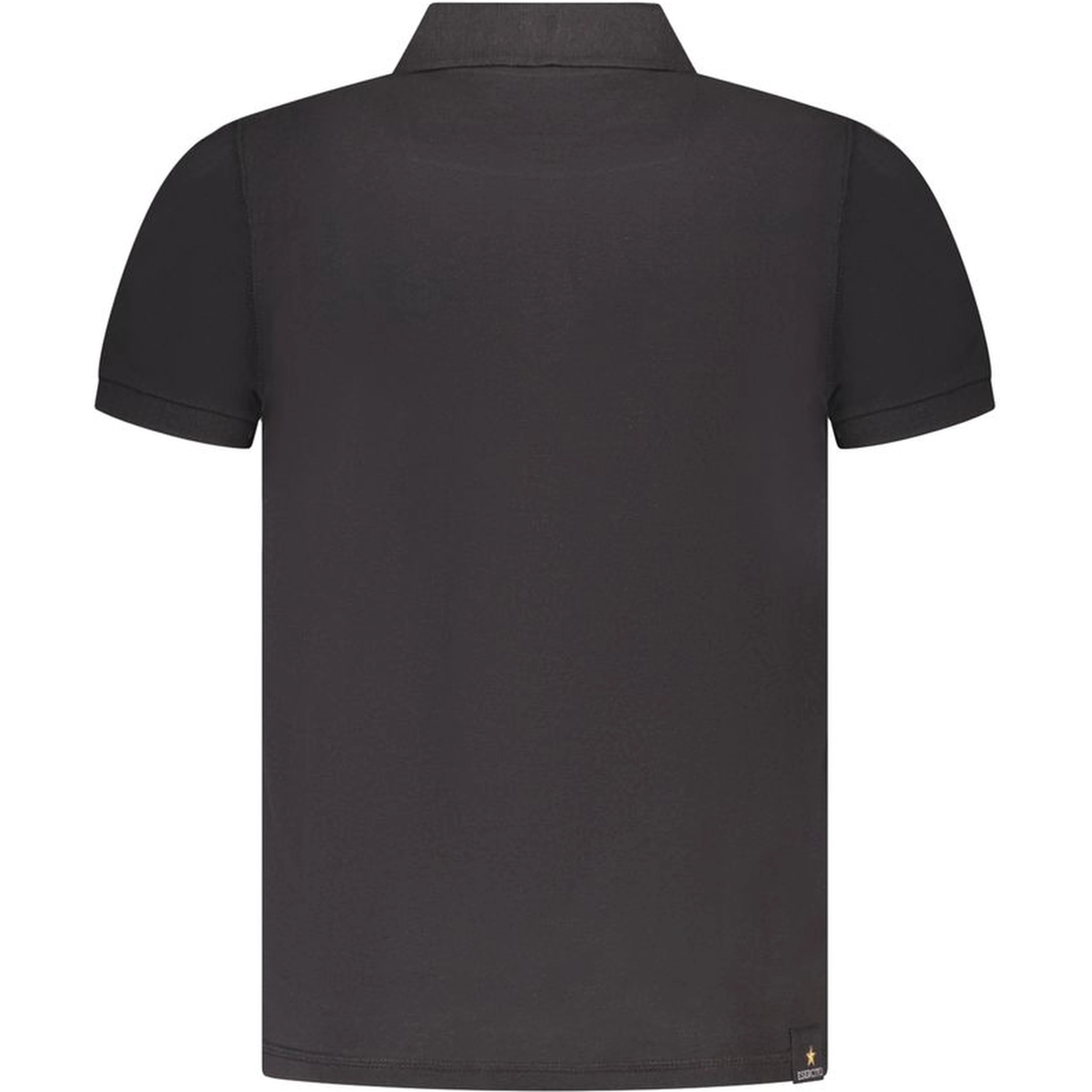 Black Cotton Polo Shirt