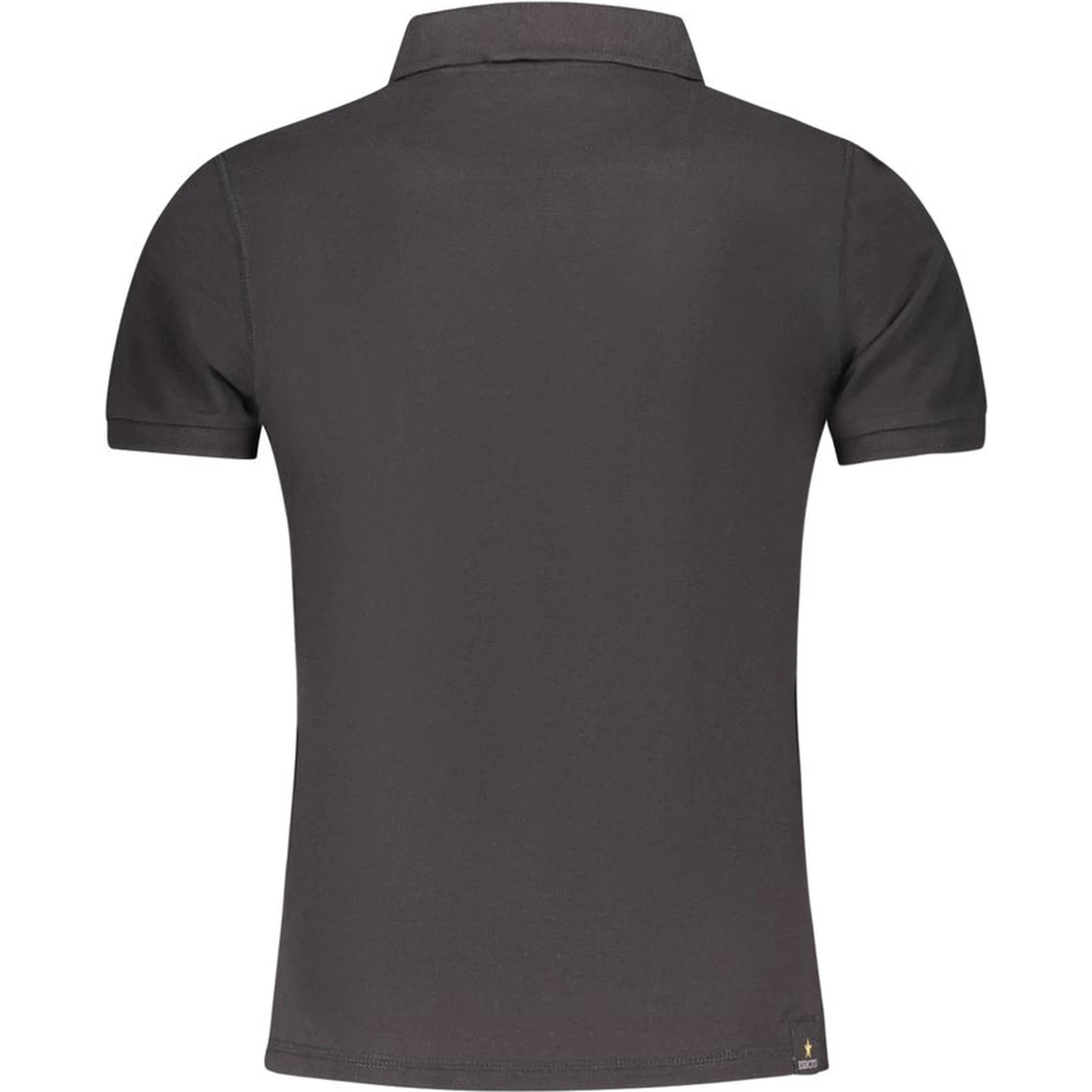 Black Cotton Polo Shirt