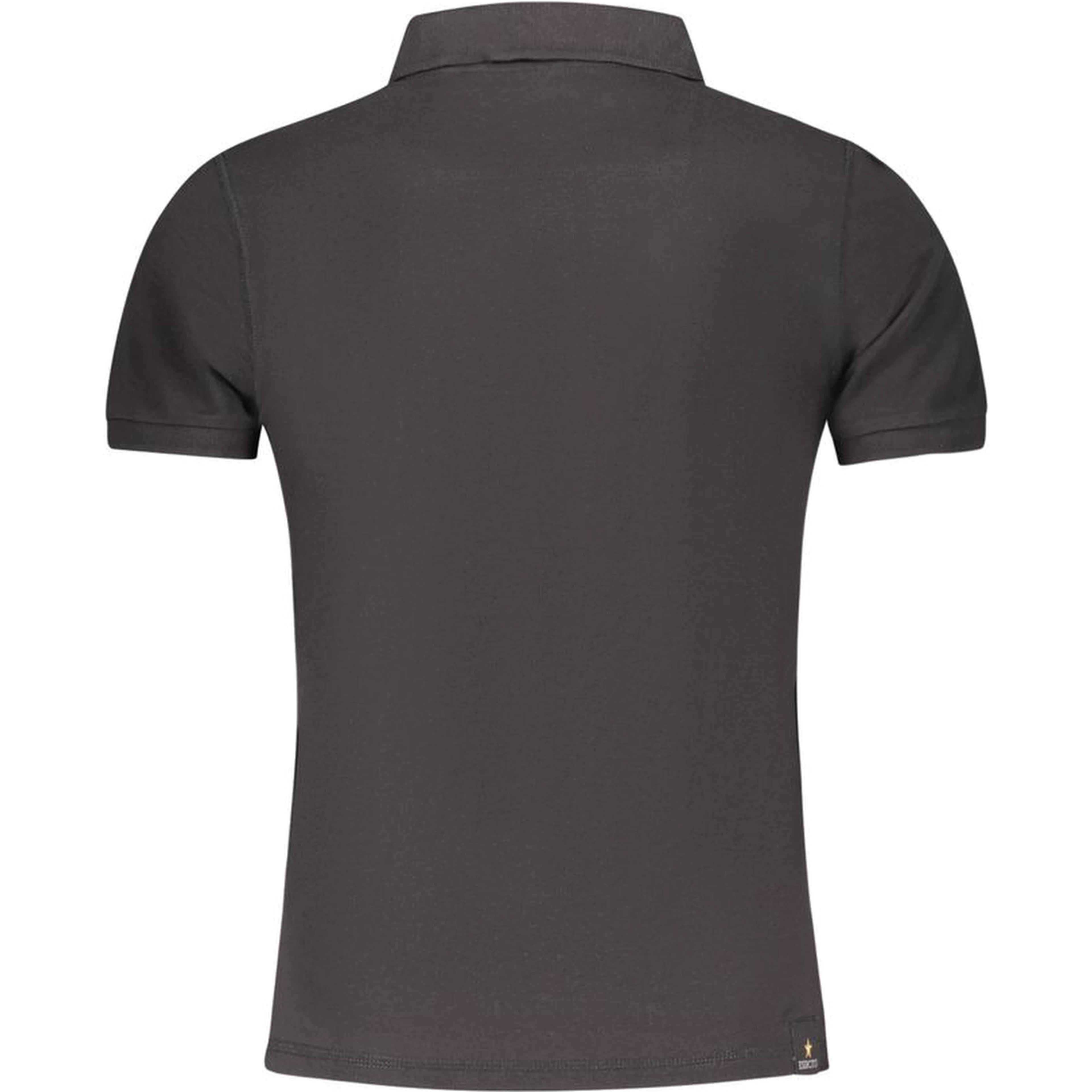 Black Cotton Polo Shirt