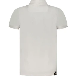 White Cotton Polo Shirt