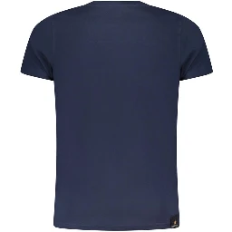 Blu Cotton Men T-Shirt