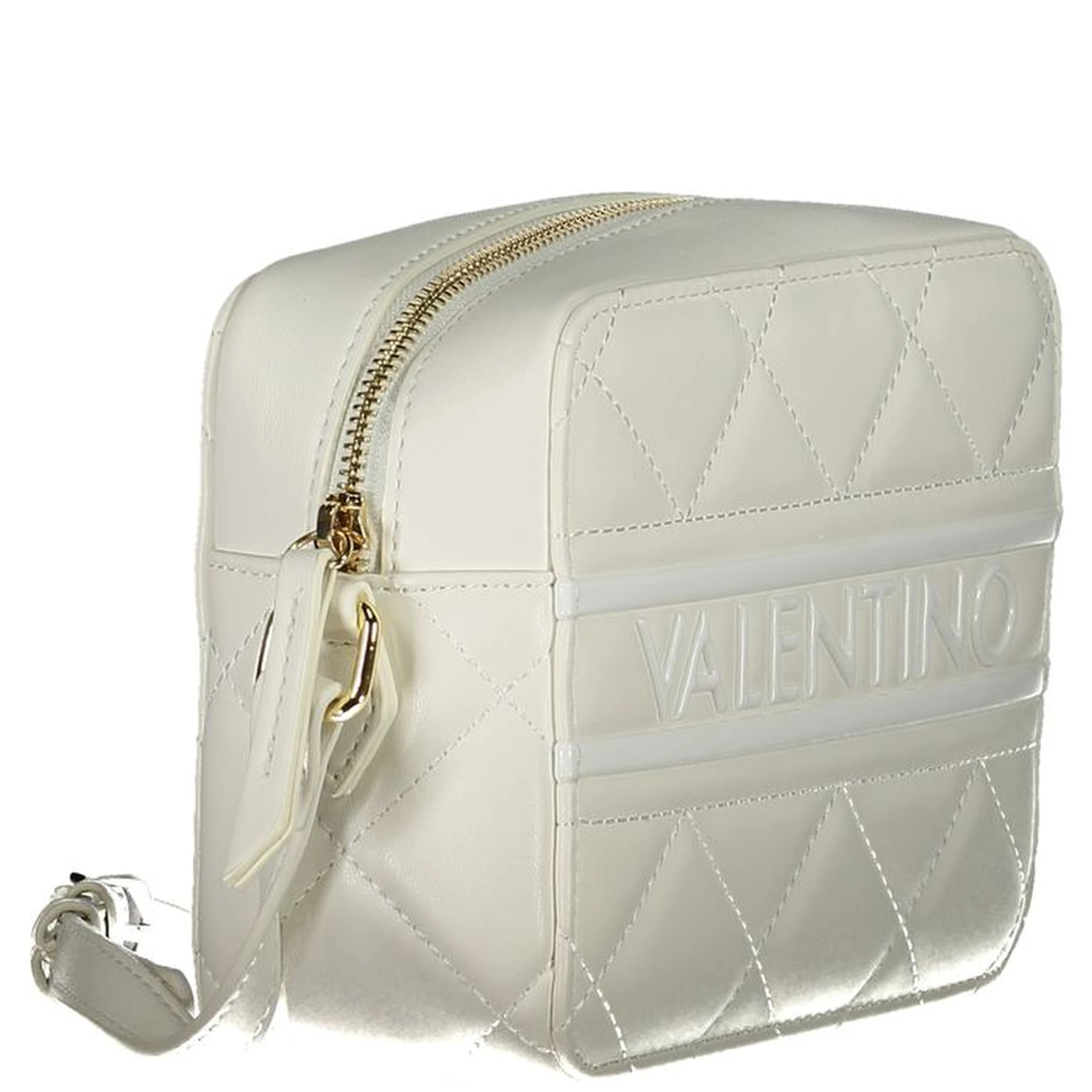 Bianco Polyurethane Women Shoulder Bag