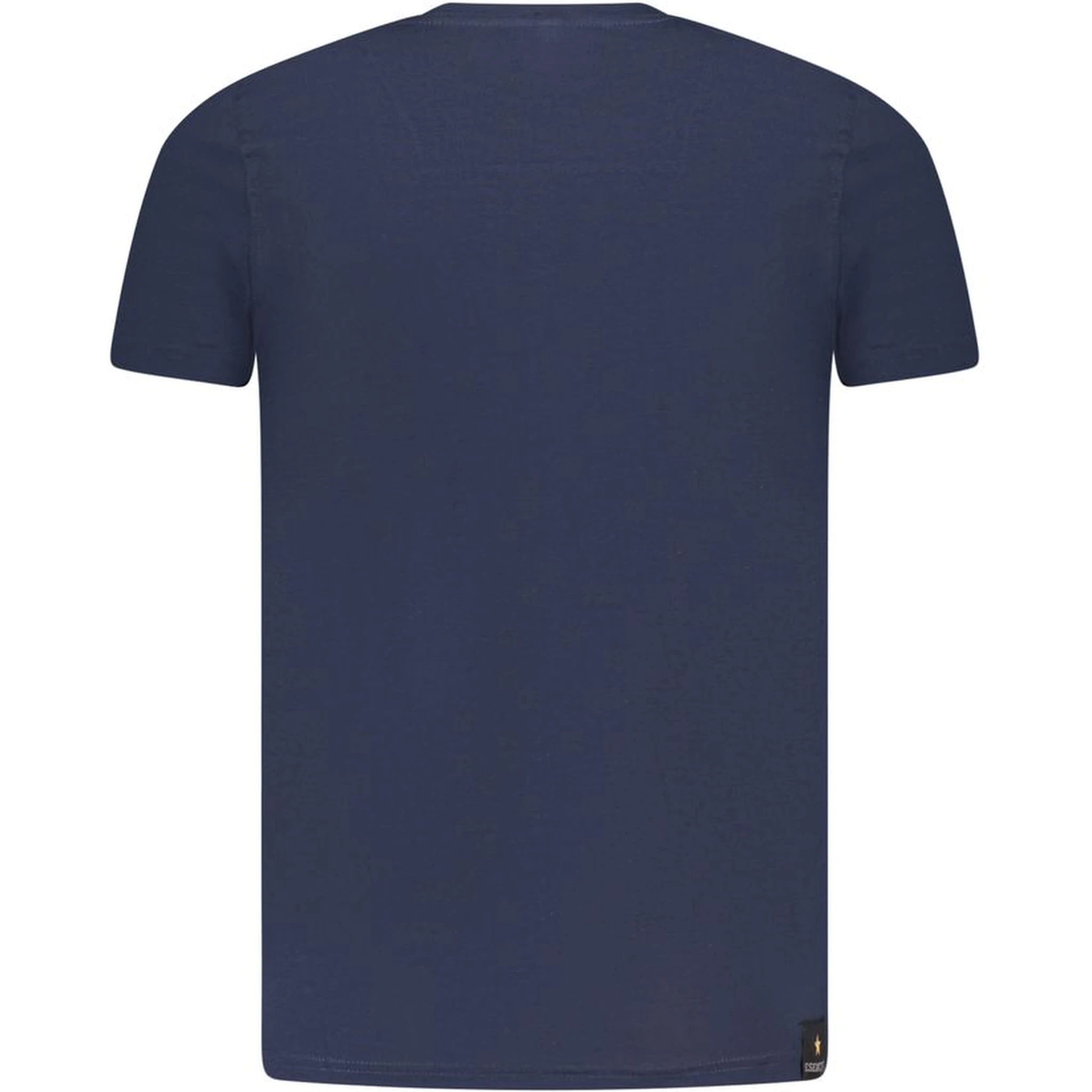 Blue Cotton Men's T-Shirt