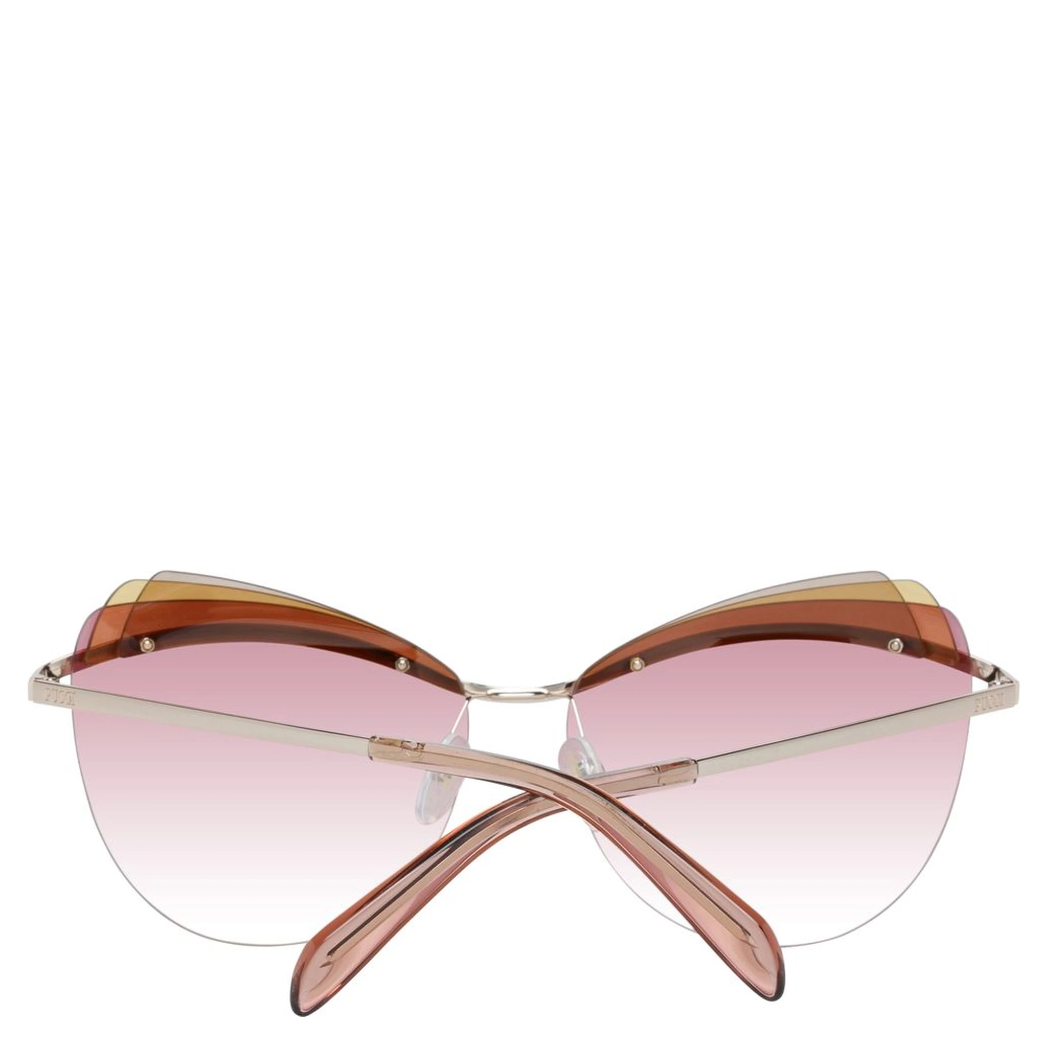 Gold Metal & Plastic Sunglasses