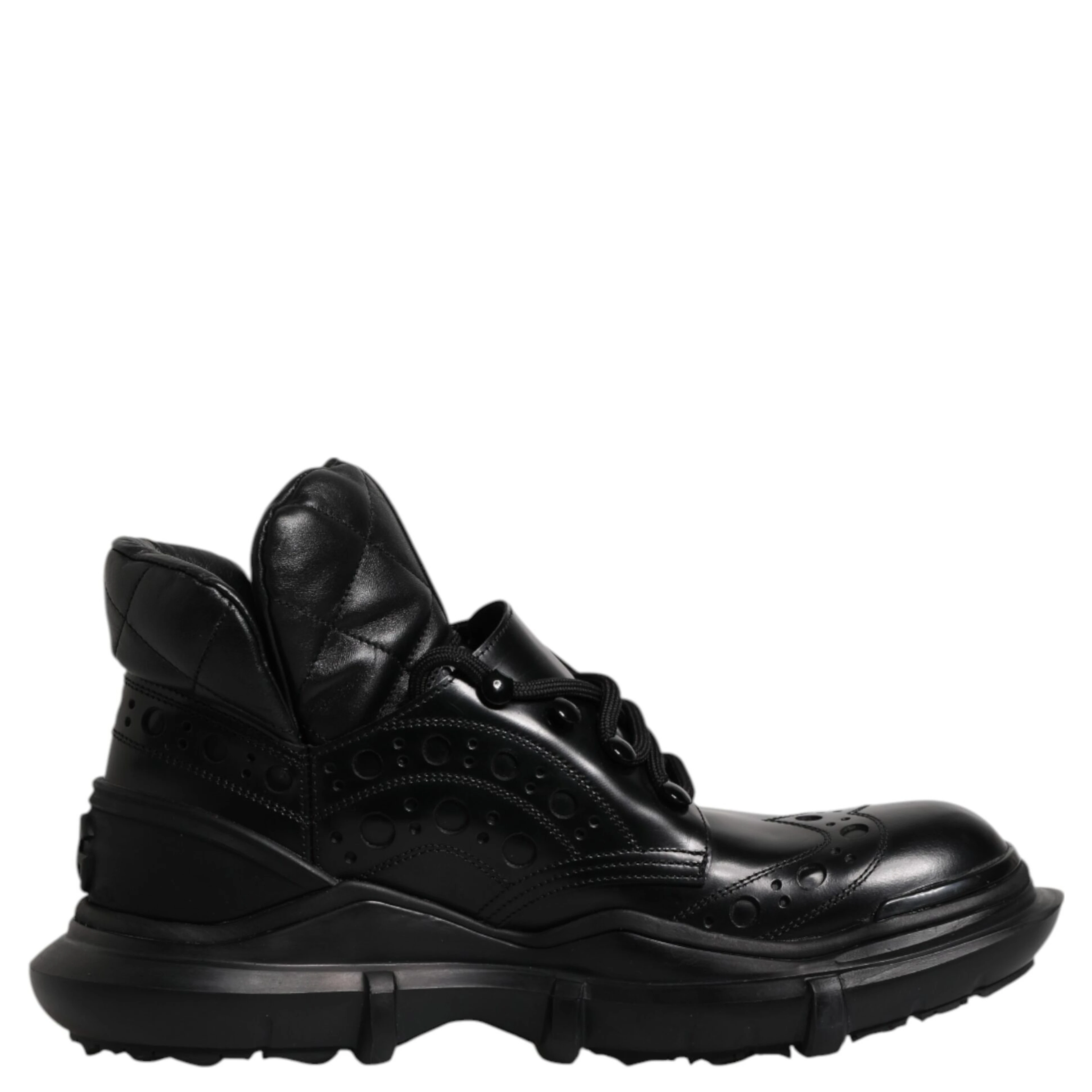 Black Leather Casual Mens Ankle Boots Shoes