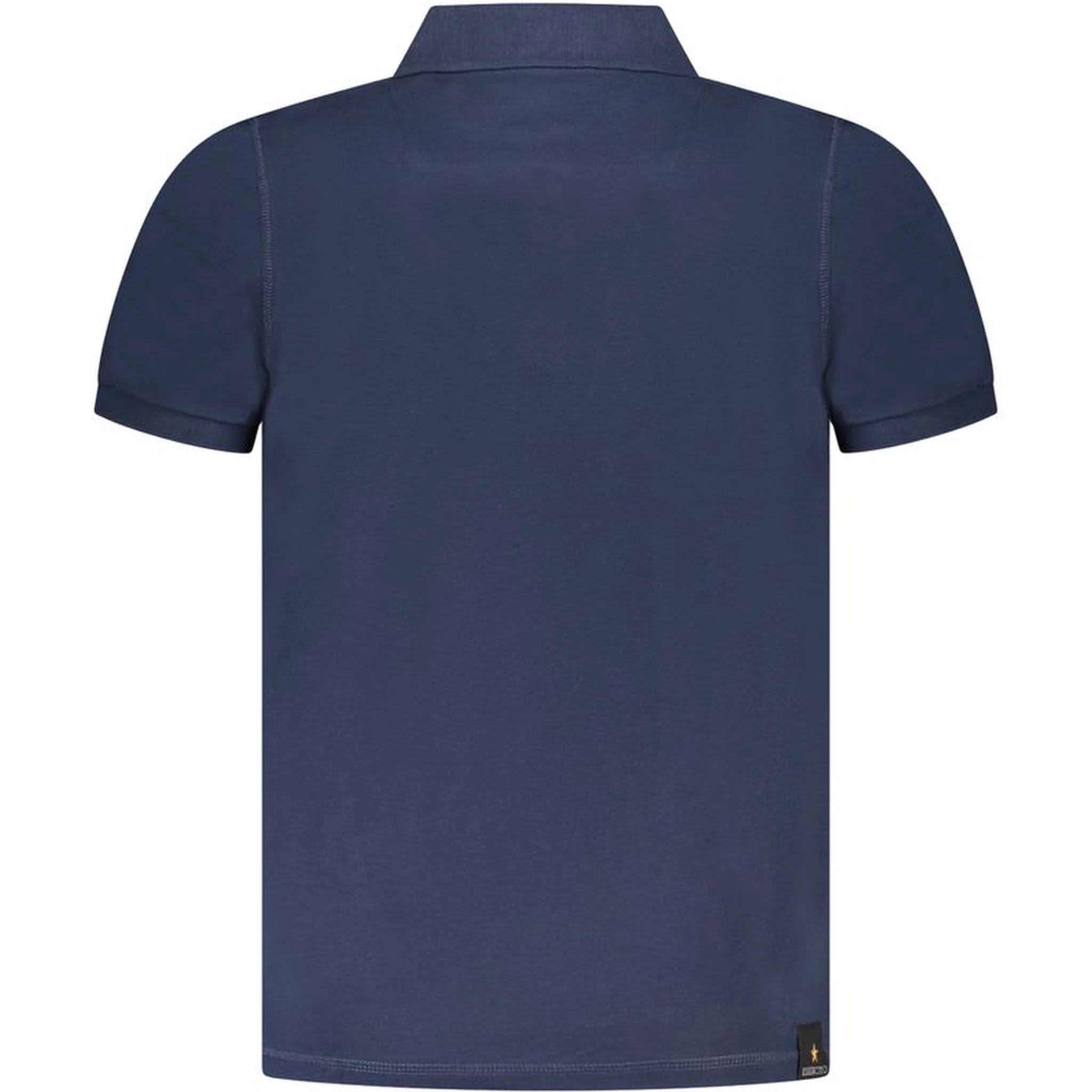 Blue Cotton Mens Polo Shirt