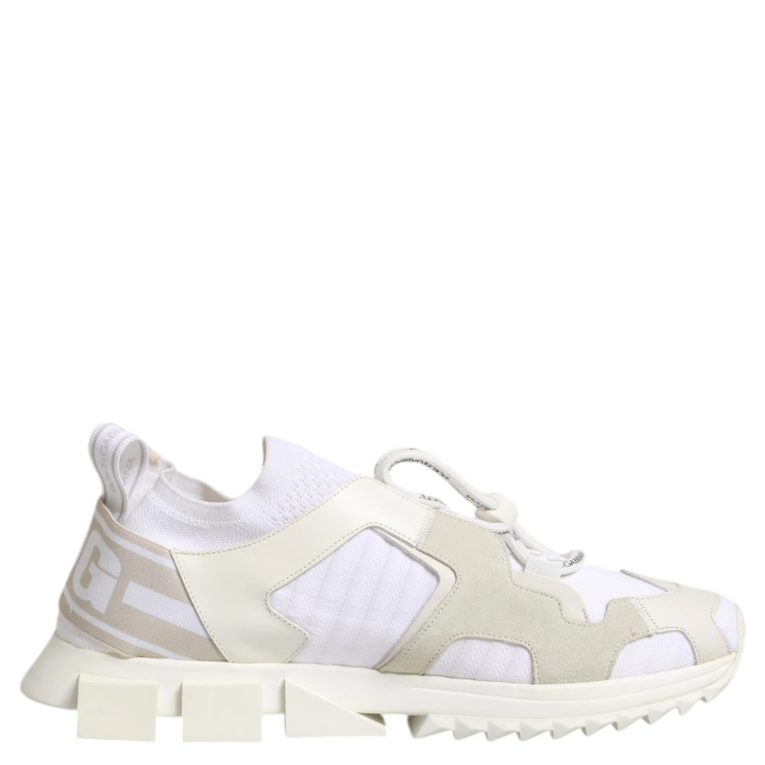 White Mesh Sorrento Trekking Sneakers Shoes
