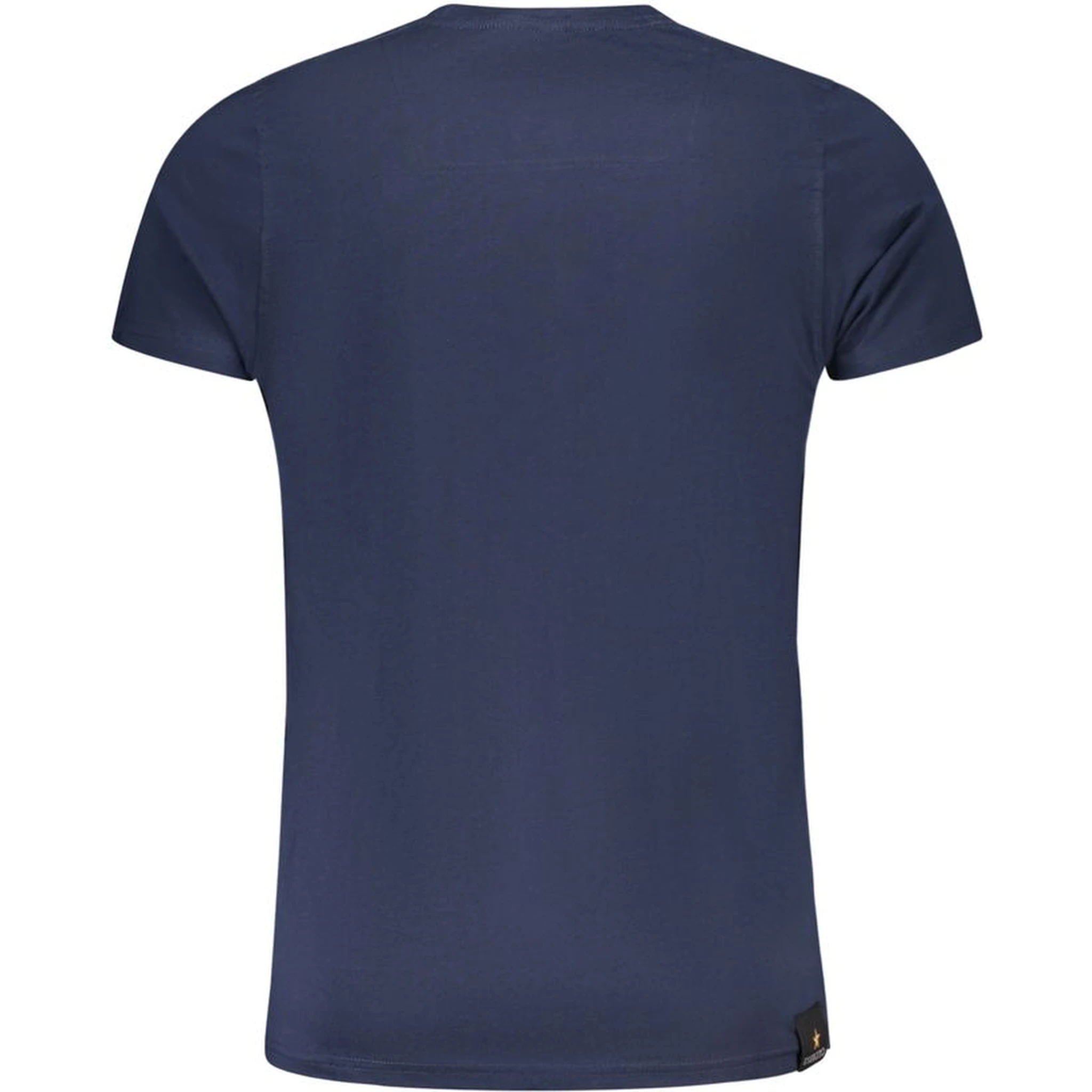 Blu Cotton Men T-Shirt